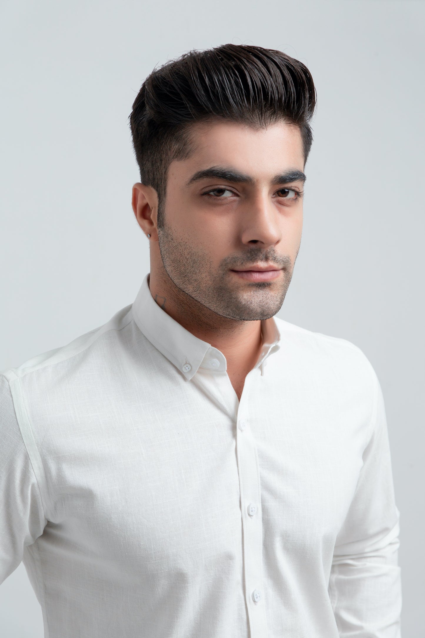 White Button-down Linen Shirt