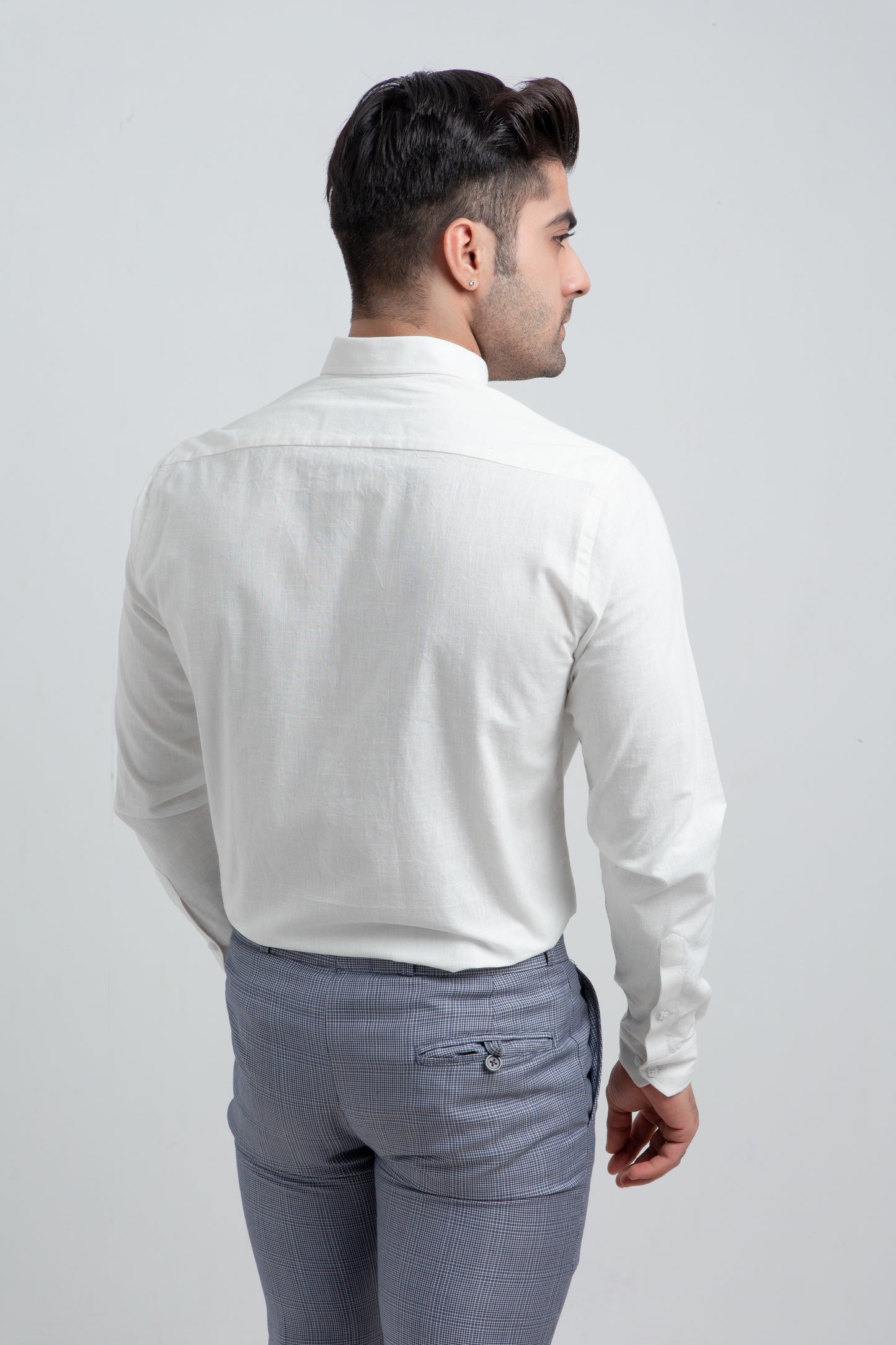 White Button-down Linen Shirt