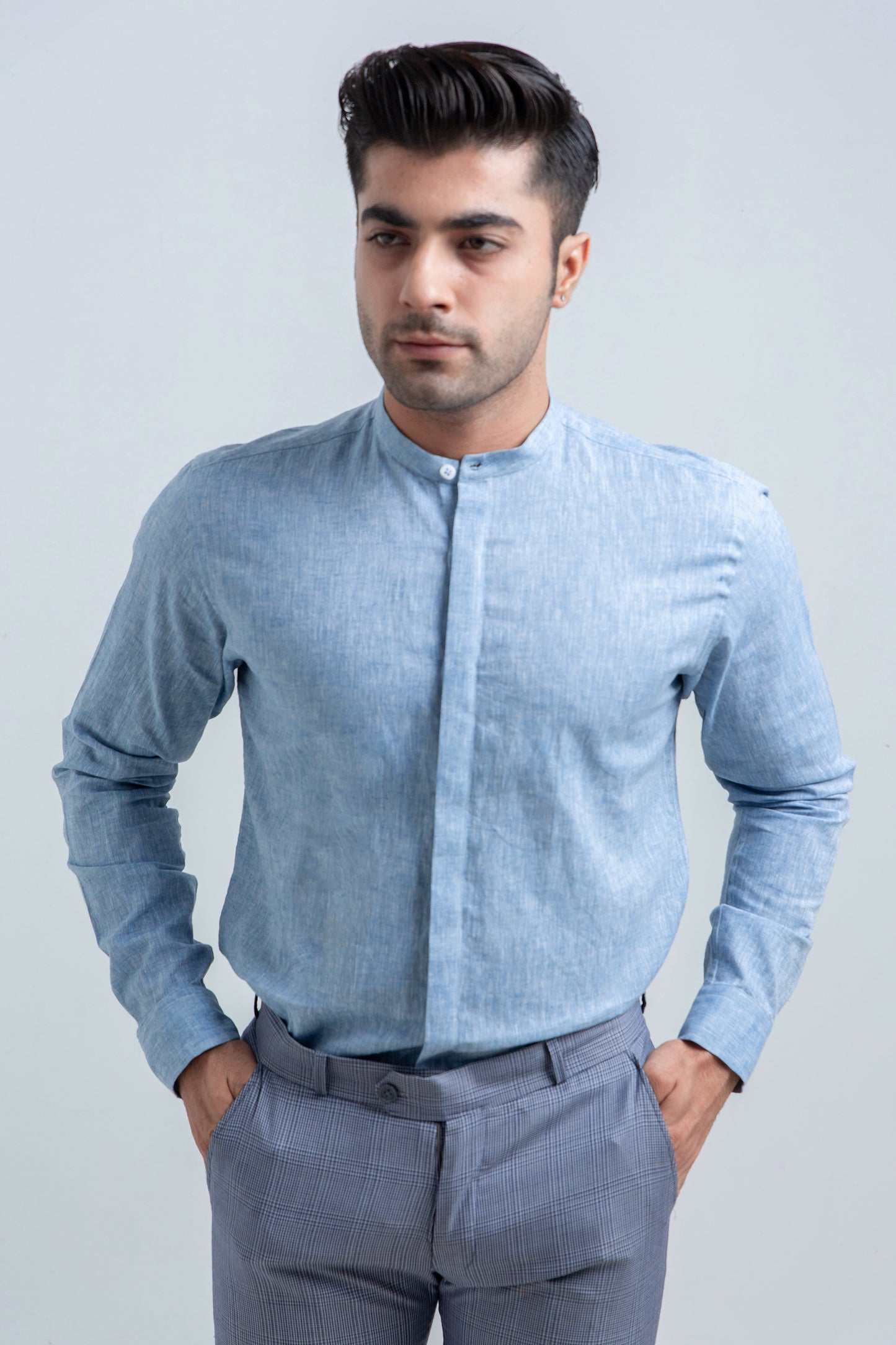 Light Blue Linen Shirt