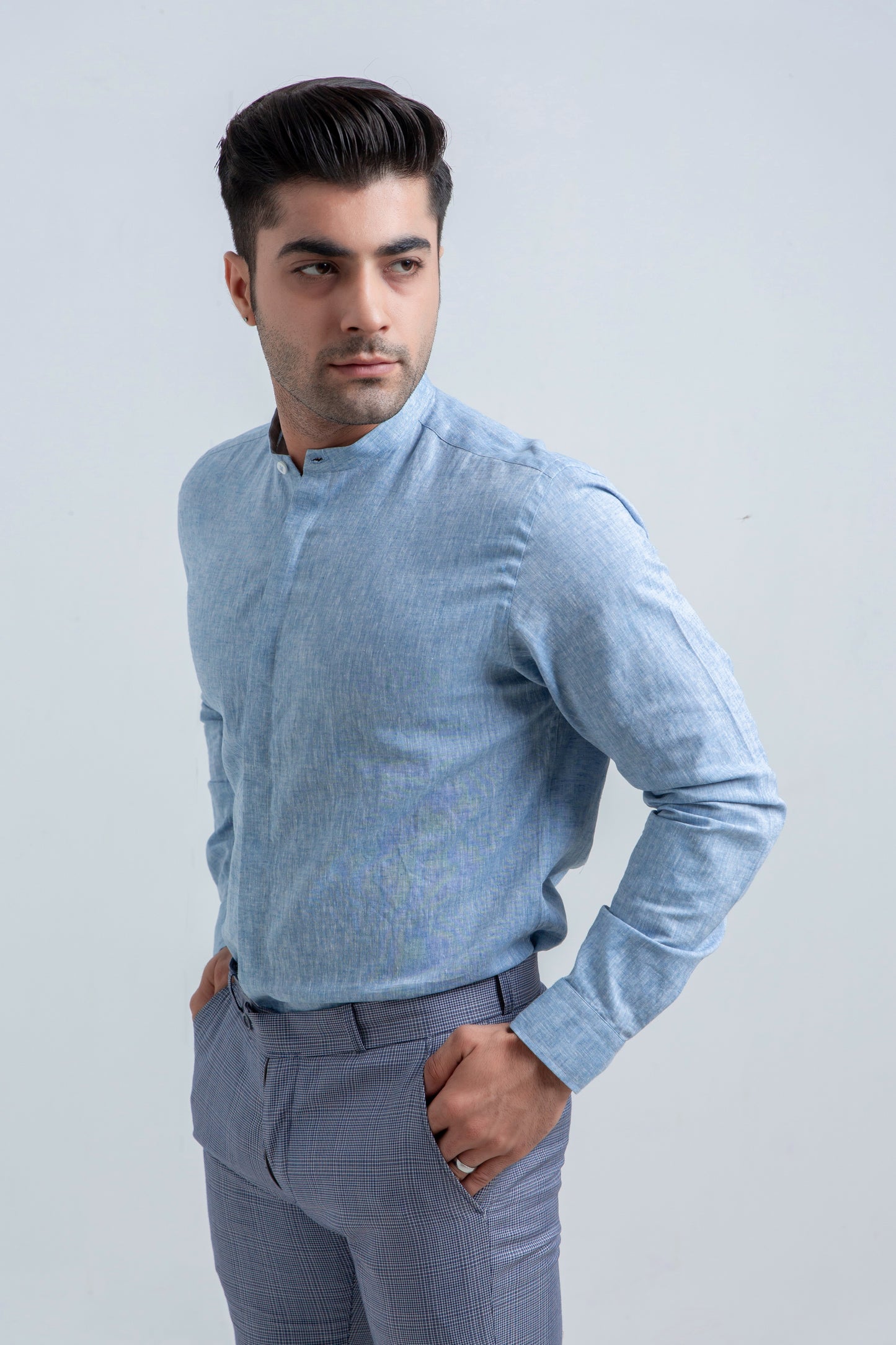 Light Blue Linen Shirt