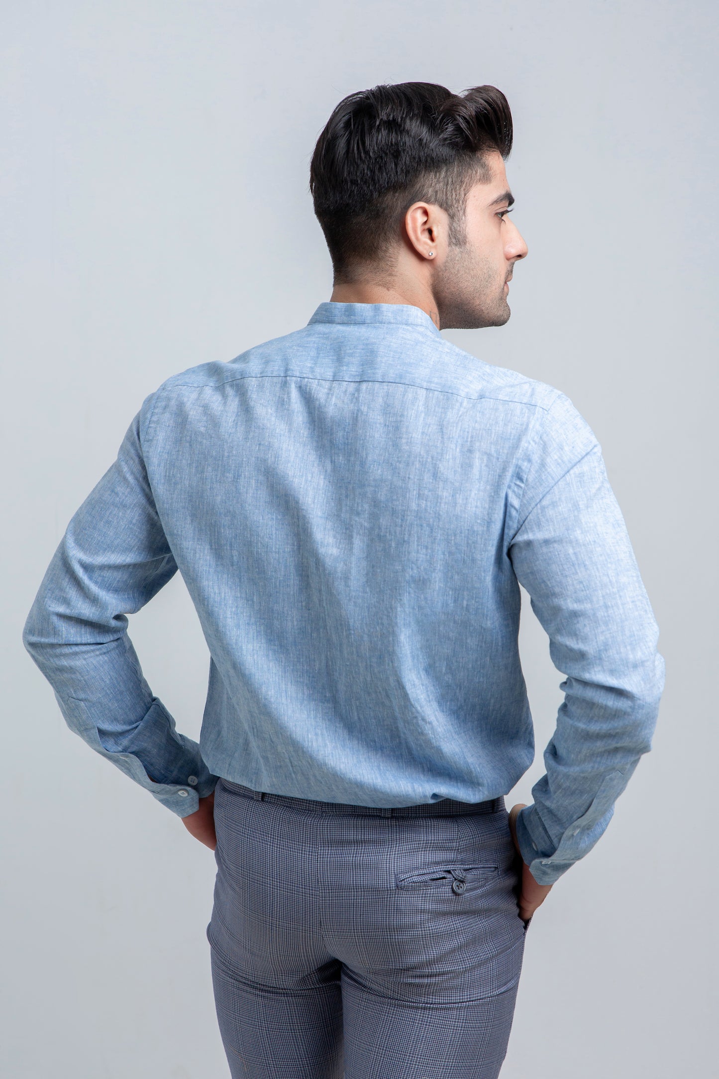 Light Blue Linen Shirt