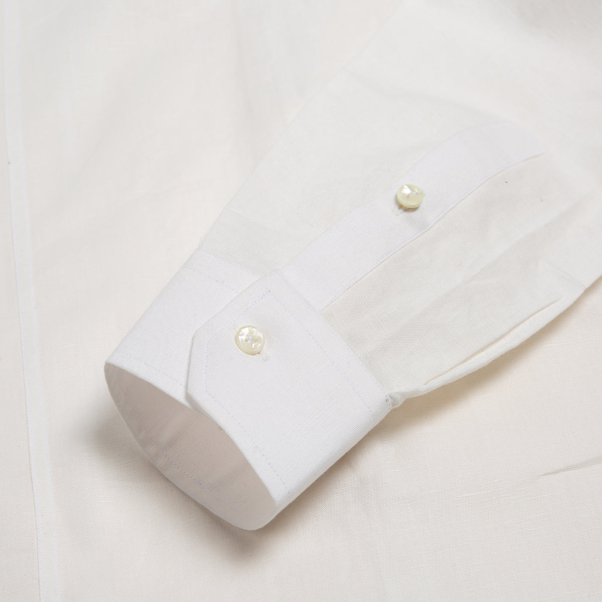 Project Linen Basic White Paneled Linen Shirt – Project Linen