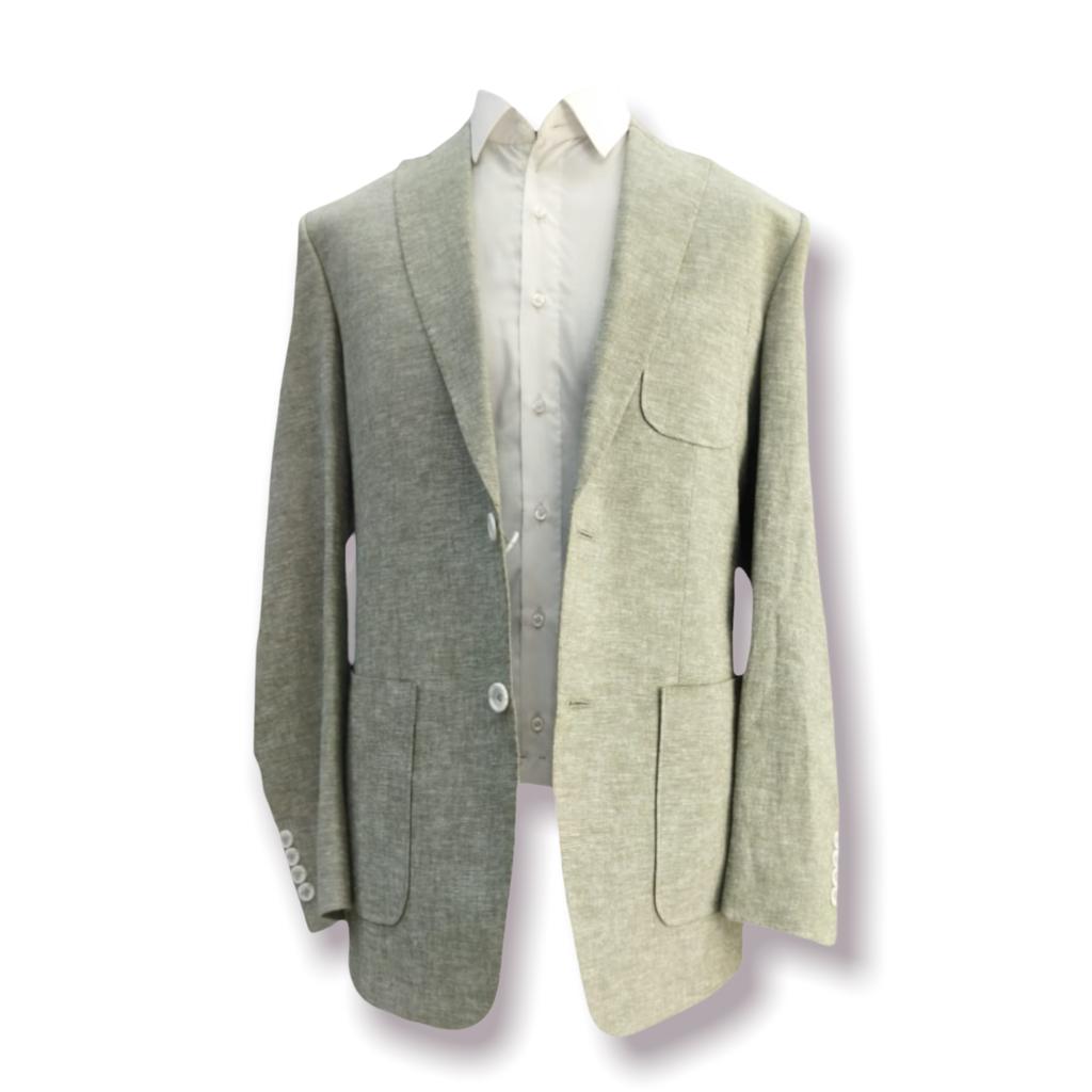 Green Linen Blazer