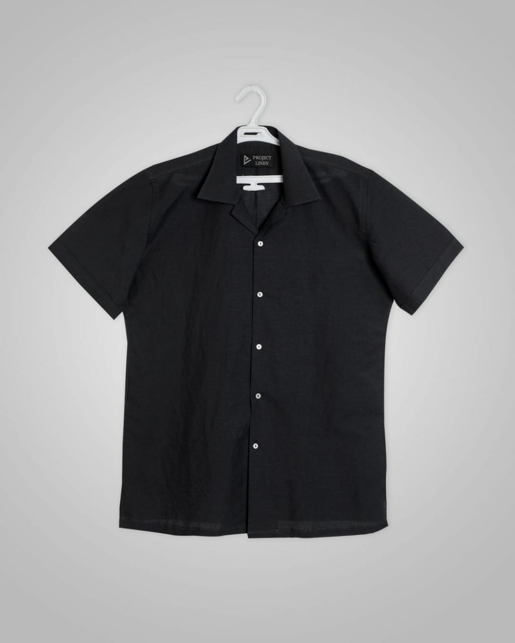 Project Linen Black Cuban Linen Shirt – Project Linen